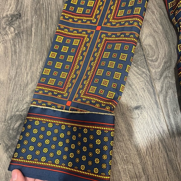 Zara TRF Satin Print Blouse! Size L - Picture 7 of 9